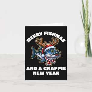 Prettig visfeest en een Crappie nieuwjaar Visvangs Kaart