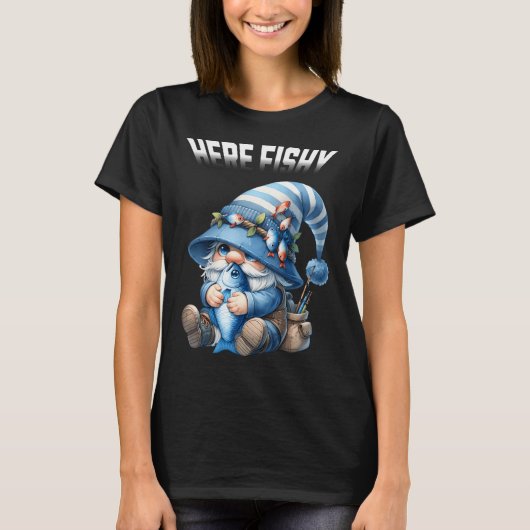 Prettig Visfeest Grappige Visvangst Kerstmis T-shirt (Voorkant)