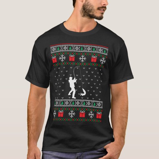 Prettig Visfeest Kerst Vissen T-shirt (Voorkant)