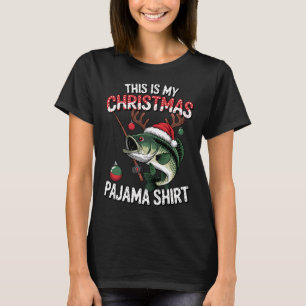 Prettig Visfeest Kerstman Vissen Kerstmis T-shirt