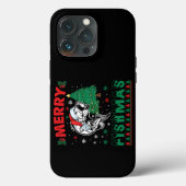 Prettig Visfeest Vis Vissen Vader Visser Kerstmis Case-Mate iPhone Case (Achterkant)