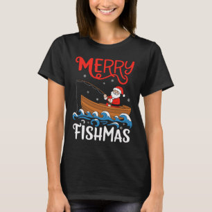 Prettig VisKerst Grappig Kerstmis Kerstman Vissen T-shirt