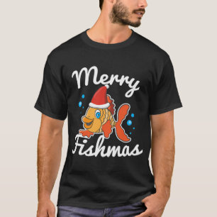 Prettig VisKerstmis Kerst Bass Vissen Xmas Vissen T-shirt