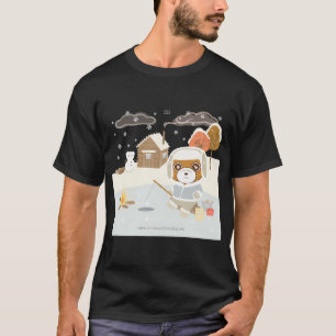 Prettig Vliegvissen VisKerstmis Hulpbronnen Kersts T-shirt