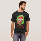 Prettig Voetbal Kerstmis - Grappig T-shirt (Voorkant volledig)