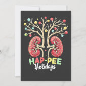 Prettig Vrije Dagen Dialyse Nier Bewustzijn Kerstm Bedankkaart (Voorkant)