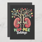 Prettig Vrije Dagen Dialyse Nier Bewustzijn Kerstm Bedankkaart (Voorkant / Achterkant)