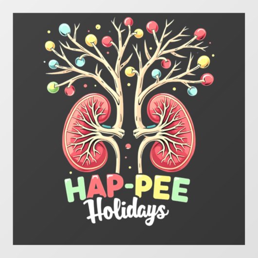 Prettig Vrije Dagen Nierdialyse Nierbewustzijn Ker Raamsticker (Vel)