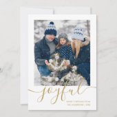 Prettig vrolijk kerstfoto  feestdagenkaart (Voorkant)