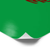 Prettig Waffelemas Kerstmis Waffel Poster (Hoek)