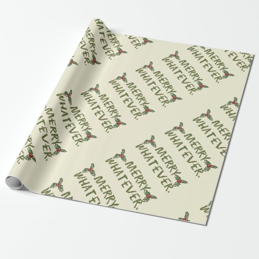 Prettig Wat Dan Ook Kerstmis Cadeaupapier (Uitgerold)