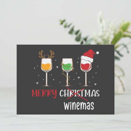Prettig Winemas Kaart (Staand voorkant)