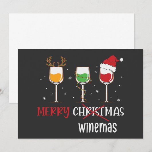 Prettig Winemas Kaart (Voorkant / Achterkant)