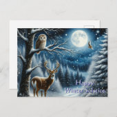 Prettig Winter Solstitium Groet Briefkaart (Voorkant / Achterkant)