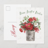 Prettig Winter Wensen Feestdagenkaart (Voorkant / Achterkant)