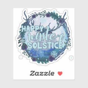 Prettig wintersolstitium - Vier het seizoen Sticker