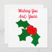 Prettig Wissekerstfeest Kaart (Voorkant / Achterkant)