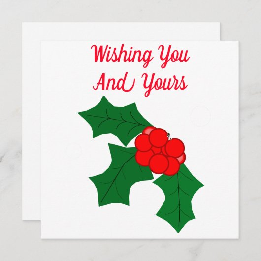 Prettig Wissekerstfeest Kaart (Voorkant / Achterkant)