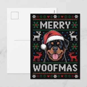 Prettig Woefmas 2025: Kerstmis 2025 vieren Feestdagenkaart