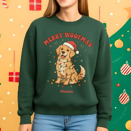 Prettig Woefmas Grappige Hond Kerst T-shirt