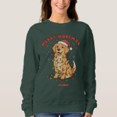 Prettig Woefmas Grappige Hond Kerst T-shirt (Voorkant)
