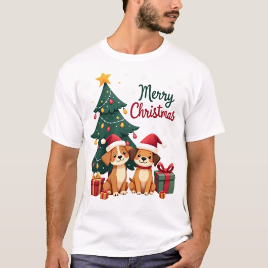 Prettig Woefmas & Perfecte Kerstmis T-shirt (Voorkant)