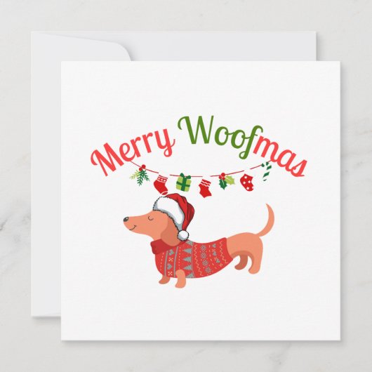 Prettig WOOFfeest Feestdagenkaart (Voorkant)
