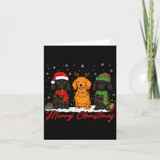 Prettig Woofmas Kerstman Rendier Elf Dachshond Ker Kaart