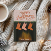 Prettig Y'all-idays Cowboy Kerstkaart