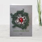Prettig Yule kaart (Achterkant)
