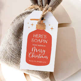 Prettig Zeepend voor jullie een Prettig Kerstfeest Cadeaulabel