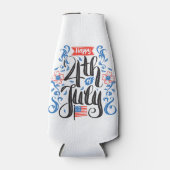 Prettige 4 juli flesjeskoeler (Voorkant)