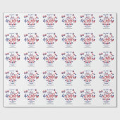 Prettige 4 juli USA | Realtor Marketing op Maat Cadeaupapier (Vlak)