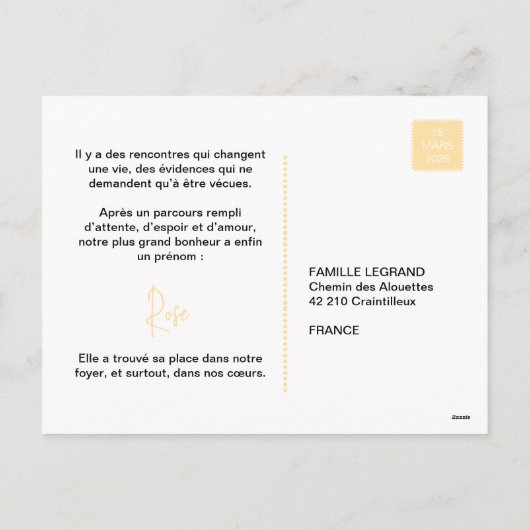 Prettige adoptie feestdagenkaart (Achterkant)