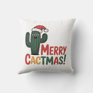 Prettige CactusKerst Kussen