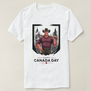 Prettige Canada Dag Houthakker T-shirt
