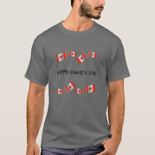 Prettige Canada-dag Land Vrijheid Canada Vlag Grap T-shirt