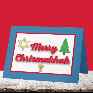 Prettige Chrismukkah wenskaart Feestdagen Kaart