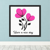 Prettige Dag Canvas Afdruk (Insitu (Houten vloer))