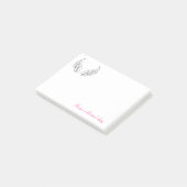 Prettige Dag met Grijze Vleugels Post-it® Notes (Schuin)