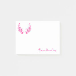 Prettige Dag met Roze Vleugels Post-it® Notes