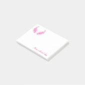 Prettige Dag met Roze Vleugels Post-it® Notes (Schuin)