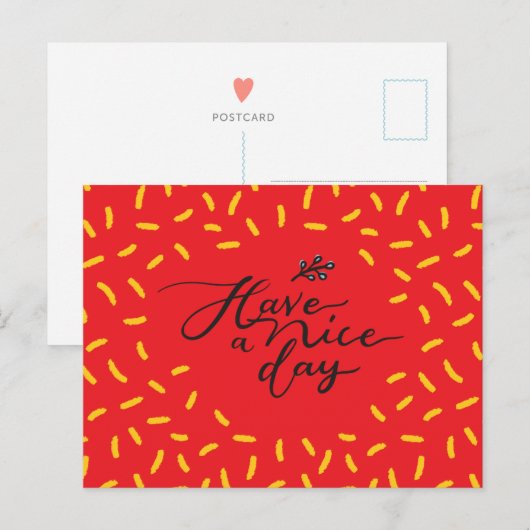 Prettige Dag - Motiverende Ansichtkaart Briefkaart (Voorkant / Achterkant)