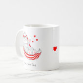 Prettige Dag Schattige Kitty Kat Koffiemok (Voorkant links)