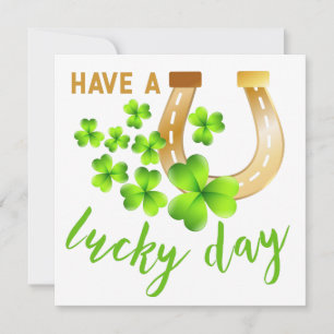 Prettige Dag // Shamrock St. Patrick's Dag Kaart