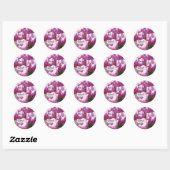 Prettige dag! stickers Paarse Tulp Bloemen (Vel)