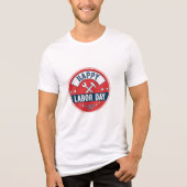 Prettige Dag van de Arbeid Tri-Blend Shirt (Voorkant)