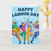 Prettige Dag van de Arbeid Wenskaart Kaart (Gele Bloem)