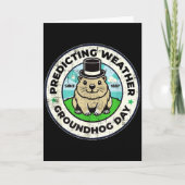 Prettige Dag van de Bosmarmot 2 februari Phils Wee Kaart (Voorkant)