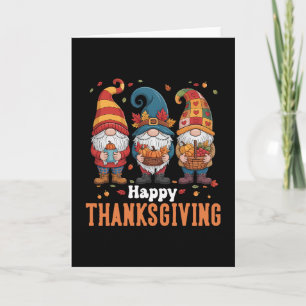 Prettige Dankdag Kabouters Pompoen Geschenken Herf Kaart